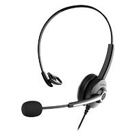 Esta es la imagen de audifonos acteck centric pro hn620 / alambricos / diadema para conferencia / usb / microfono flexible / 4 botones controladores / negro / ac-935326