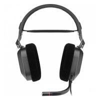 Esta es la imagen de auriculares premium para juegos con sonido envolvente 7.1 corsair hs80 rgb usb