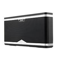 Esta es la imagen de bocina bluetooth bx700 ghia negra 8w x 2 /aux/radio fm/ micro sd card/usb