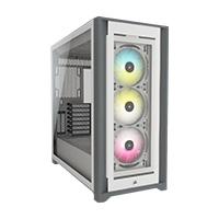 Esta es la imagen de gabinete corsair cue 5000x/negro/semi- torre/ atx/cristal templado/rgb/gamer (cc-9011212-ww)