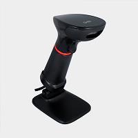 Esta es la imagen de lector de codigos de barra ghia gs2db2 / 2d / led rojo / usb / con base / qr / negro