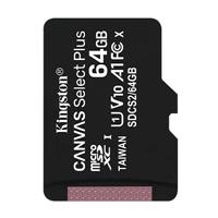 Esta es la imagen de memoria flash micro sd kingston sdxc canvas select plus 64gb 100r uhs-i u1 v10 sin/adaptador sdcs2/64gbsp