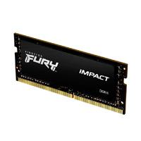 Esta es la imagen de memoria ram kingston sodimm ddr4 8gb 3200mt/s fury impact black cl20 260pin 1.2v c/difusor de calor p/laptop kf432s20ib/8