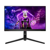 Esta es la imagen de monitor gamer aoc 25 / panel ips / 240 - 260 hz / t.d.r. 1 ms / amd free sync / color negro y rojo / hdmi / vga / displayport / aspecto 169 / resolucion 1920 x 1080 / brillo 400 cd/m2