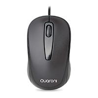 Esta es la imagen de mouse optico quaroni alambrico color negro 1200 dpi