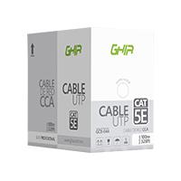 Esta es la imagen de bobina de cable utp cat5e ghia cca gris 100m 24 awg 328ft certificacion ce / rohs