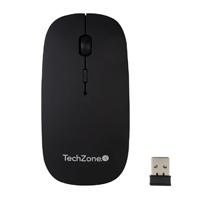 Esta es la imagen de mouse techzone tz18mouinamp-ng recargable usb hasta 1600 dpi negro incluye mousepad