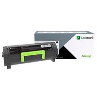 Esta es la imagen de toner laser lexmark color negro  alto rendimiento