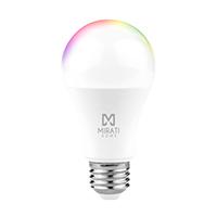 Esta es la imagen de foco inteligente luz rgb 9w// mirati // wifi 2.4ghz // compatible con android e ios // funciona con alexa y asistente de google // luz calida y fria //luz multicolor // dimmable // no requiere hub//
