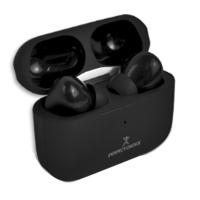 Esta es la imagen de audifonos perfect choice tws enc con carga inalambrica nesh negro