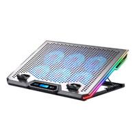 Esta es la imagen de base enfriadora acteck froost epic be640 / 15.6 pulg / 6 ventiladores / 2x usb 2.0 / ajustable 7 niveles / iluminacion 7 modos / silencio absoluto / aluminio / ac-940788