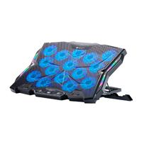 Esta es la imagen de base enfriadora gamer balam rush eolox frost ef740 / laptop 17 pulg / 15 ventiladores / ajuste de altura y velocidad / iluminacion rgb / soporte p celular / puerto usb a - usb c / negro / br-941136