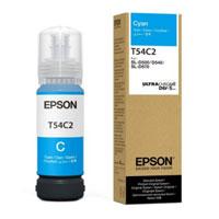 Esta es la imagen de botella de tinta epson modelo t54c ultrachrome d6r-s cyan