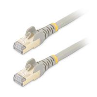 Esta es la imagen de cable 1m cat6a ethernet gris - cable de red snagless blindado 10 gigabit rj45 poe de 100w - cable de red cat6a 10gbe stp con reducción de la tensión startech