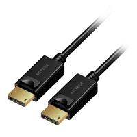 Esta es la imagen de cable acteck linx plus dd422 / displayport a displayport / 1.8 m / 4k / 12 gbs / macho a macho / cobre / negro / ac-937115