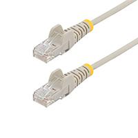 Esta es la imagen de cable cat6 de 15 cm - delgado - con conectores rj45 sin enganches - gris startech