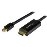 Esta es la imagen de cable convertidor mini displayport a hdmi de 2m - color negro - ultra hd 4k - startech.com mod. mdp2hdmm2mb