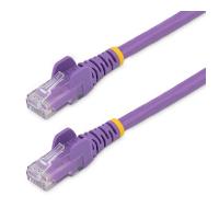 Esta es la imagen de cable de red de 0.5m púrpura cat6 utp ethernet gigabit rj45 sin enganches startech