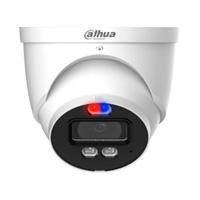 Esta es la imagen de camara analoga/ dahua/ hac-me1239hn-a-pv/ domo tioc de 2 mp/ disuasion activa luz roja y azul/ lente de 3.6 mm/ super adapt/ microfono/ 40 mts de iluminacion (ir y calida)/ metalica/ ip67