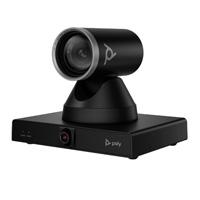 Esta es la imagen de camara de videoconferencia hp poly 9w1a6aa e60/cmara 360 grados 4k mptz con zoom ptico de 12x tecnologia de seguimiento de orador encuedre de grupo