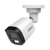 Esta es la imagen de camara hdcvi x plus / dahua/ hac-b1a21n-u-il-a/ bullet de 2 mp/ lente de 2.8 mm apertura de hasta 100°/ iluminacion dual inteligente 30 mts ir y 20 mts luz visible/ microfono integrado/ para exterior