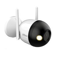 Esta es la imagen de camara ip/ dahua/ f2c-led/ bullet wifi de 2 mp/ full color/ microfono integrado/ 30 mts de luz visible/ ranura para msd/ lente 2.8mm/ ia con deteccion de humanos/ ip67