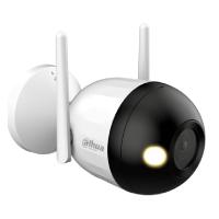 Esta es la imagen de camara ip/ dahua/ f4cn-led/ bullet wifi de 4 mp/ full color/ microfono integrado/ 30 mts de luz visible/ ranura para msd/ ia con deteccion de humanos/ ip67