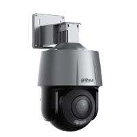 Esta es la imagen de camara ip pt/dahua/ sd3a400-gn-a-pv/ de 4 mp full color/ disuasion activa/ lente fijo/ luz blanca de 30 metros/ ir de 30 mts/ h.265/ ranura microsd/ audio bidireccional con altavoz integrado/ ip66/