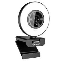 Esta es la imagen de camara web ocelot gaming iris-w1 / full hd / 60fps / aro de luz 3 tonalidades / usb / color negro