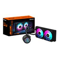 Esta es la imagen de disipador liquido gigabyte gp-aorus waterforce ii 240 / 240 mm / intel 115x