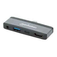 Esta es la imagen de docking/manhattan/190404/docking station usb-c 4 en 1 adaptador portátil