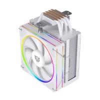 Esta es la imagen de enfriamiento de aire gamer balam rush heliux pro hex50 / disipador / tdp 220 w / compatibilidad universal amd - intel / argb personalizable / 4 pipas / ventilador 120 mm / blanco / br-942058