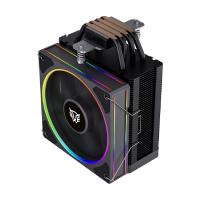 Esta es la imagen de enfriamiento de aire gamer balam rush heliux pro hex50 / disipador / tdp 220 w / compatibilidad universal amd - intel / argb personalizable / 4 pipas / ventilador 120 mm / negro / br-942041