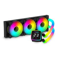 Esta es la imagen de enfriamiento liquido ocelot gaming oel360 / 360mm / argb / 70 cfm / 1800 rpm / 32 db / intel y amd / color negro