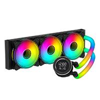 Esta es la imagen de enfriamiento liquido ocelot gaming polar wave 360 black / 360mm / argb / 70 cfm / 1800 rpm / 32 db / intel y amd / color negro
