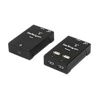 Esta es la imagen de extensor usb 2.0 de 4 puertos por cable cat5 o cat6 - extensor compacto usb 2.0 por ethernet - hasta 40 metros - hub usb 2.0 remoto startech