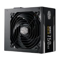 Esta es la imagen de fuente de poder cooler master mwe v2 750w/80plus gold/certificada/no modular/gamer