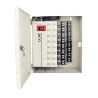 Esta es la imagen de fuente de poder/ dahua/ psu1220d16h/ saxxon de 11 a 15 vcd/ 20 amp/ p16 camaras hasta 4k/ 1.25 amperes por canal/ proteccion contra sobrecargas/ filtro de ruido por canal/ uso rudo