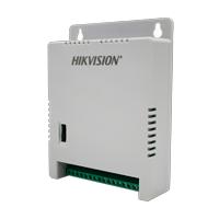 Esta es la imagen de fuente de poder hikvision regulada 12 vcc / 13.5 vcc / 15 vcc para 8 cámaras / 1 amp por salida / voltaje de entrada 90 - 130 vca / filtro de ruido para cámaras 4k / modo para largas distancias