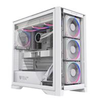 Esta es la imagen de gabinete gamer balam rush carbono polar twin mate 9900 / media torre / atx - m-atx - itx / ventiladores incluidos / iluminacion argb / soporte para enfriamiento liquido y aire / blanco / br-941464