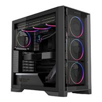Esta es la imagen de gabinete gamer balam rush carbono polar twin mate 9900 / media torre / atx - m-atx - itx / ventiladores incluidos / iluminacion argb / soporte para enfriamiento liquido y aire / negro / br-941457