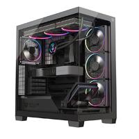 Esta es la imagen de gabinete gamer balam rush tank polar 7900 / media torre / atx - m-atx - itx / ventiladores incluidos / cristal templado / soporte para enfriamiento liquido / iluminacion argb / negro / br-941471