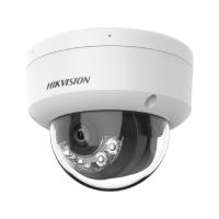 Esta es la imagen de hikvision / dual light domo ip 8 megapixel 4k / lente 2.8 mm / 30 mts ir 30 mts luz blanca / micrfono integrado / ik08 / acusense lite / exterior ip67 / h.265 / poe / onvif