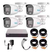 Esta es la imagen de hilook by hikvision kit turbohd 1080p / dvr 4 canales / 4 camaras bala colorvu con microfono integrado / fuente de poder / accesorios de instalacion