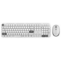 Esta es la imagen de kit acteck creator chic k-colors mk485 / inalambrico / multimedia / dongle 2.4 / esp / 105 teclas / optico / 1600 dpi ajustable / 4 botones + scroll / win + mac / gris / ac-940184
