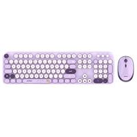 Esta es la imagen de kit acteck creator chic k-colors mk485 / inalambrico / multimedia / dongle 2.4 / esp / 105 teclas / optico / 1600 dpi ajustable / 4 botones + scroll / win + mac / violeta / ac-940214