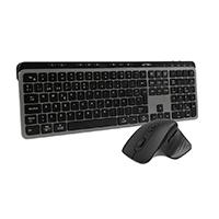 Esta es la imagen de kit acteck creator krea mk755 / teclado y mouse / inalambrico dual / multidispositivo / recargable / dongle usb bt / win - mac / español / 118 teclas / 2000 dpi / optico / negro - gris / ac-940160