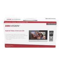 Esta es la imagen de kit de videoportero analógico hikvision  de metal / ip a 4 hilos con función de llamada a app hik-connect / monitor se conecta a internet por cable o wifi y por 4 hilos al frente de calle ip65 / expa
