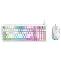 Esta es la imagen de kit gamer balam rush squad conquest kg515 / teclado - mouse / alambrico / iluminacion rgb / anti-ghosting / multimedia / 97 teclas / español / win / 7200 dpi ajustable / optico / blanco / br-940450
