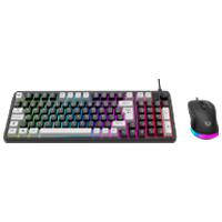 Esta es la imagen de kit gamer balam rush squad conquest kg515 /  teclado - mouse / alambrico / iluminacion rgb / anti-ghosting / multimedia / 97 teclas / español / win / 7200 dpi ajustable / optico / negro / br-940443